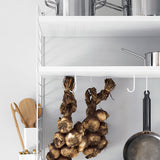 【日本代理店】String スウェーデン製 シェルフシステム 棚板78×20 ローエッジ メタル(1枚)