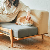 Luu Sofa cat life model【minä perhonen】 | オーク/ウォルナット/アッシュ無垢材