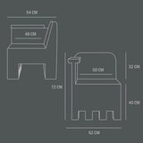 101 COPENHAGEN【日本代理店】デンマークデザイン Kamodo Chair Coffee