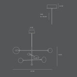 101 COPENHAGEN【日本代理店】デンマークデザイン Sahn Chandelier Chrome (5m)