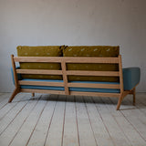 Newnormal Low Sofa 2.5シーター dop choucho khaki / blue