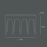 101 COPENHAGEN【日本代理店】デンマークデザイン Bow Bench Coffee