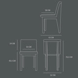 101 COPENHAGEN【日本代理店】デンマークデザイン Brutus Slim Dining Chair Coffee