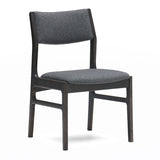 カリモク60【正規販売店】 アームレスダイニングチェア シアーブラック/セラムダークグレー