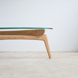 Luu Table(glass top) | オーク/ウォルナット無垢材