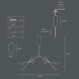 101 COPENHAGEN【日本代理店】デンマークデザイン Drop Chandelier, Mini - Oxidized