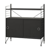 String フリースタンドシェルフ メタル棚板+キャビネット