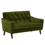 カリモク60【正規販売店】 ロビーチェア 2シーター モケットグリーン