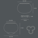 101 COPENHAGEN 【日本代理店】デンマークデザイン Urchin Plant Pot Medio Coffee