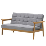 カリモク60【正規販売店】 Kチェア 2シーター ミストグレー