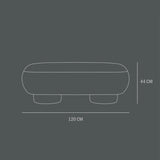 101 COPENHAGEN【日本代理店】デンマークデザイン Big Foot Bench Boucle