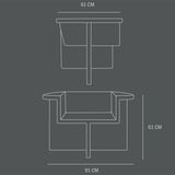 101 COPENHAGEN【日本代理店】デンマークデザイン Brutus Lounge Chair Sand