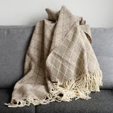 シ・コラサォン ウールブランケット Calcada Beige