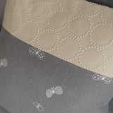 mina perhonen dop 「tambourine × choucho」クッションカバー エクリュ×グレー