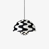 &Tradition Flowerpot VP2 Black & White Pattern