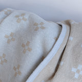 KLIPPAN シュニールコットン ハーフブランケット シャーンスンド ブルーサンド