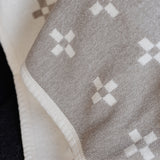 KLIPPAN シュニールコットン ハーフブランケット シャーンスンド エクリュ