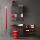 【日本代理店】String スウェーデン製 String System フリップドアキャビネット ダークグレー W78 - 北欧家具 北欧インテリア通販サイト greeniche (グリニッチ)