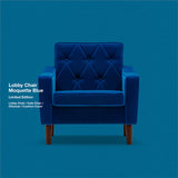 カリモク60【正規販売店】 ロビーチェア 3シーター モケットブルー 【数量限定】