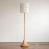 kilta floor lamp (tambourine) ホワイト×ライトブルー | オーク/ウォルナット無垢材