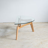 Luu Table(glass top) | オーク/ウォルナット無垢材