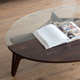 Luu Table(glass top)ノルディックアッシュ | アッシュ無垢材