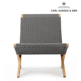 MG501 FLAT ROPE OUTDOOR チャコール チーク|CUBA CHAIR キューバチェア カール・ハンセン&サン【正規販売店】デンマークデザイン