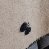 KLIPPAN ウール ミニブランケット CHOUCHO ブラック