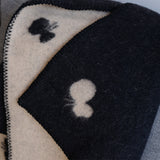 KLIPPAN ウール ミニブランケット CHOUCHO ブラック