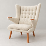 【代官山店にて展示開始】 PP19 Papa Bear Chair チェリー・オイル仕上げ・Dedar Karakorum col.001 | Hans. J. Wegner (ハンス・J・ウェグナー)