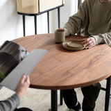 Round Cafe Table Φ900|ウォルナット無垢材