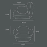 101 COPENHAGEN 【日本代理店】デンマークデザイン Toe Armchair Flat Sandshell (Sheepskin) - 北欧家具 北欧インテリア通販サイト greeniche (グリニッチ)