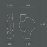 【20%OFF】101 COPENHAGEN Sphere Vase Bubl Medio Taupe