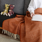 シ・コラサォン ウールブランケット Swallow Cloud Brick