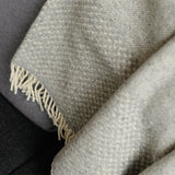 シ・コラサォン ウールブランケット Swallow Cloud Mixed Light Gray