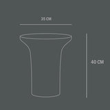 101 COPENHAGEN 【日本代理店】デンマークデザイン Trumpet Table Tall Smoked Forest - 北欧家具 北欧インテリア通販サイト greeniche (グリニッチ)