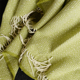 シ・コラサォン ウールブランケット Thorn Pistacchio Green