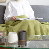 シ・コラサォン ウールブランケット Thorn Pistacchio Green
