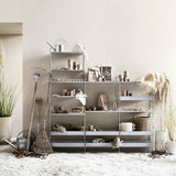 【日本代理店】String スウェーデン製 シェルフシステム 棚板58×30 ハイエッジ メタル(1枚)