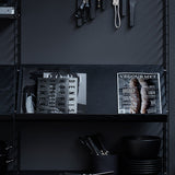 【日本代理店】String スウェーデン製 String System 木製マガジンシェルフ 58×30 ホワイト