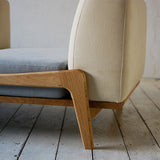 Luu Sofa ecru / gray(左右反転仕様) | オーク/ウォルナット無垢材