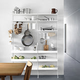 【日本代理店】String スウェーデン製 シェルフシステム 棚板58×30 ハイエッジ メタル(1枚)