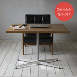 カフェテーブル W800 D600 × Kチェア 1シーター カフェスタイルセット【Cafe Table 10%OFF】