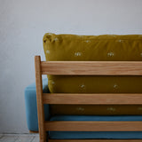 Newnormal Low Sofa 2.5シーター dop choucho khaki / blue