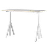 【日本代理店】String スウェーデン製 Works 昇降式デスク ライトグレーリノリウム