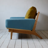 Newnormal Low Sofa 2.5シーター dop choucho khaki / blue