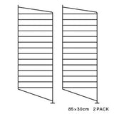 【日本代理店】String スウェーデン製 シェルフシステム サイドフレーム フロアタイプ85×30 (2枚組)