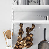 【日本代理店】String スウェーデン製 シェルフオプション メタル棚板用 Jフック(5個セット)