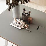 【日本代理店】String スウェーデン製 Works 昇降式デスク ライトグレーリノリウム