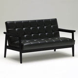 カリモク60【正規販売店】 Kチェア 2シーター ブラックブラック